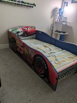 Disney cars wood toddler bed