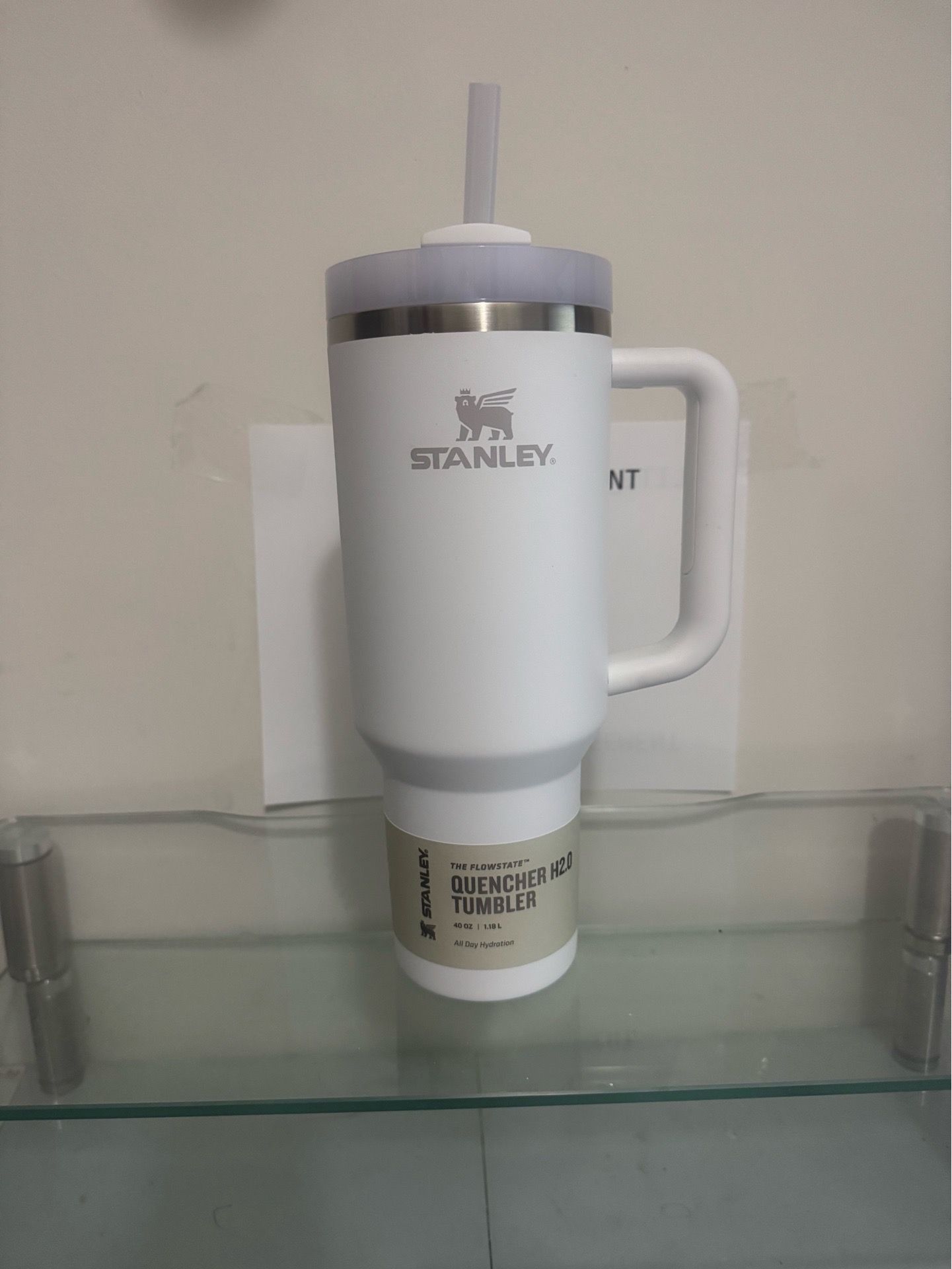 Stanley The Quencher H2.0 FlowState Tumbler 40 oz White Insulated Stainless Steel