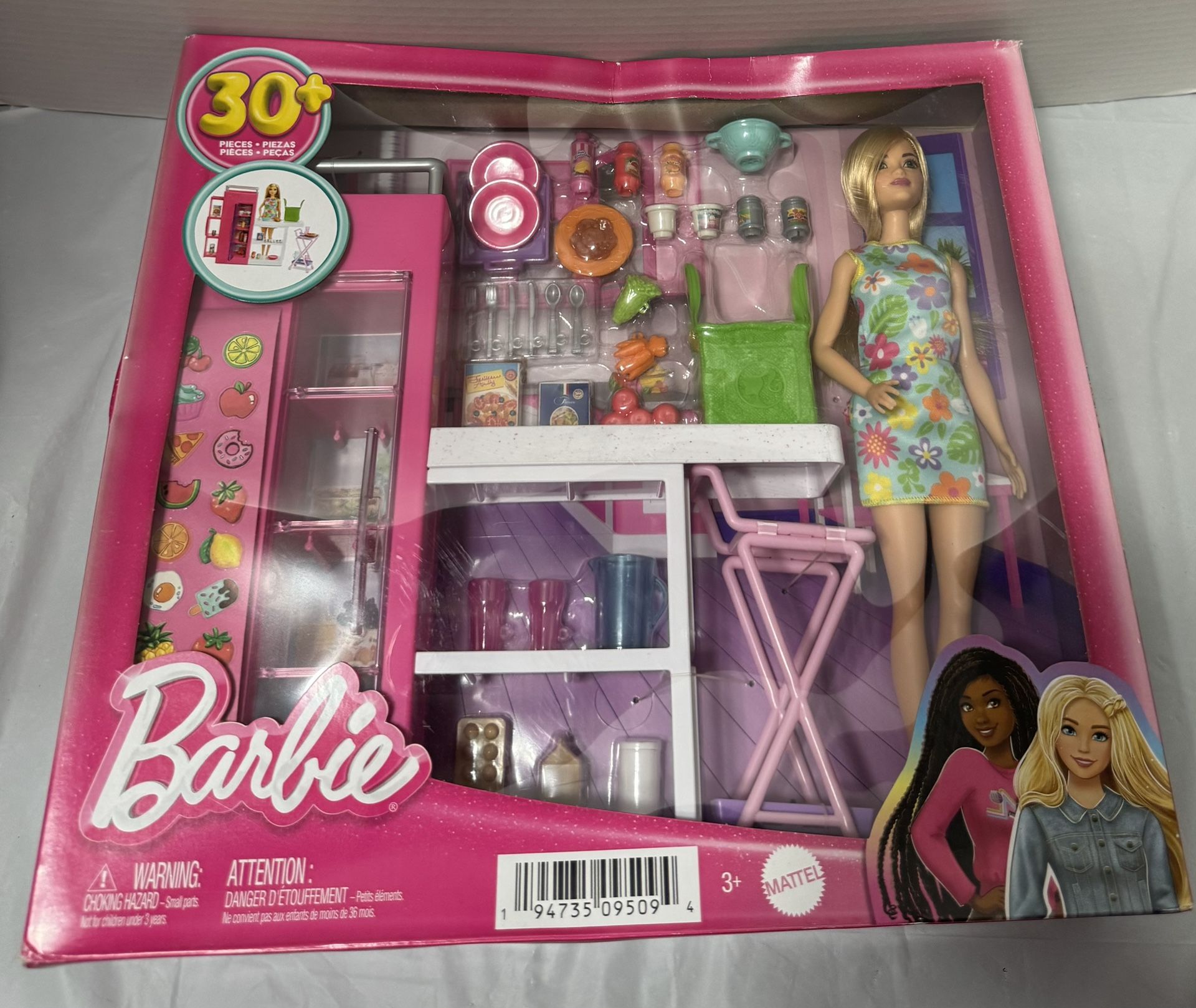Barbie Doll Playset with Accessories 30+ Pieces Laundry Room Set New in Box
