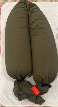 bbhugme Adjustable Pregnancy Pillow – Dusty Olive | Excellent Condition