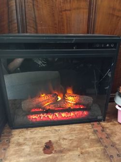Electric Fireplace Insert with LED Flame Effect