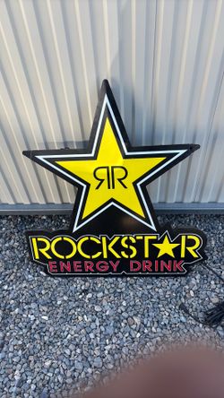 Rockstar energy drink light a posterl