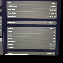 iPad A16 With  WiFi & Cellular 