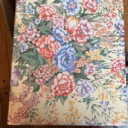 Large Flowered Scrapbook Some Wear One Corner