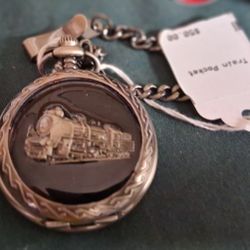 VINTAGE TRAIN POCKET WATCH
