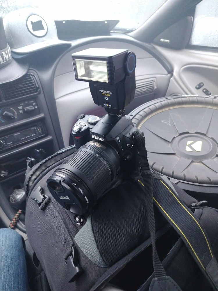 Nikon D40 With External Flash Unit