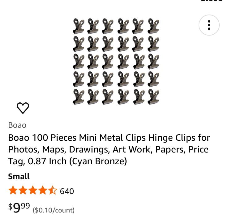 Mini Metal clips