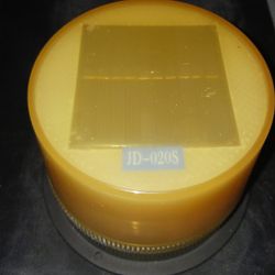 LED solar powered magentic base dusk to dawn caution light