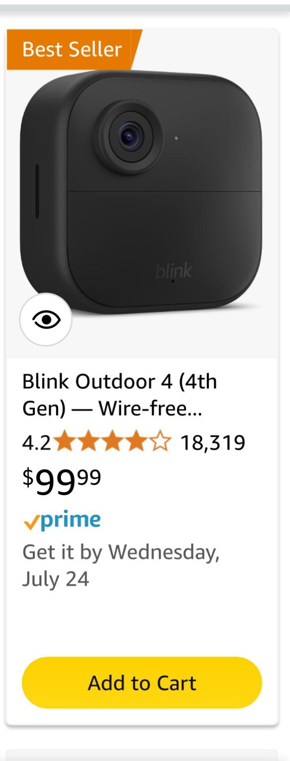 Blink Outdoor 4 Security Camera (New) 🔥👀