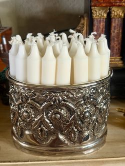 Silver player stamped trinket box