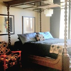 One of a kind Antique King Size Bed Frame