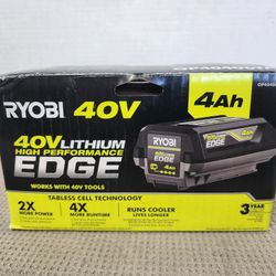 Ryobi 40v Lithium 4 Ah EDGE Battery Brand New (Price Is Firm)
