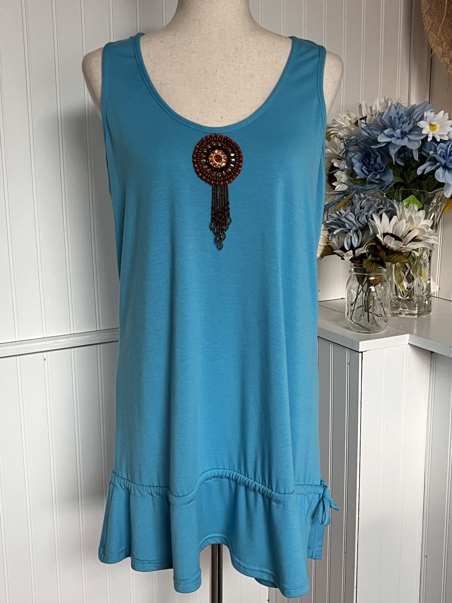 Cover Me Blue Bohemian Sun/Beach Dress