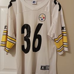 Hard to find Vintage - "Authentic Starter Apparel 1995 White" Pittsburgh Steelers Jersey  - JEROME BETTIS The Bus.  
Asking $50 Or Best Offer 👈😊