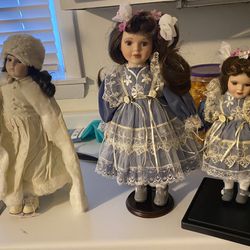 Various Porcelain Dolls