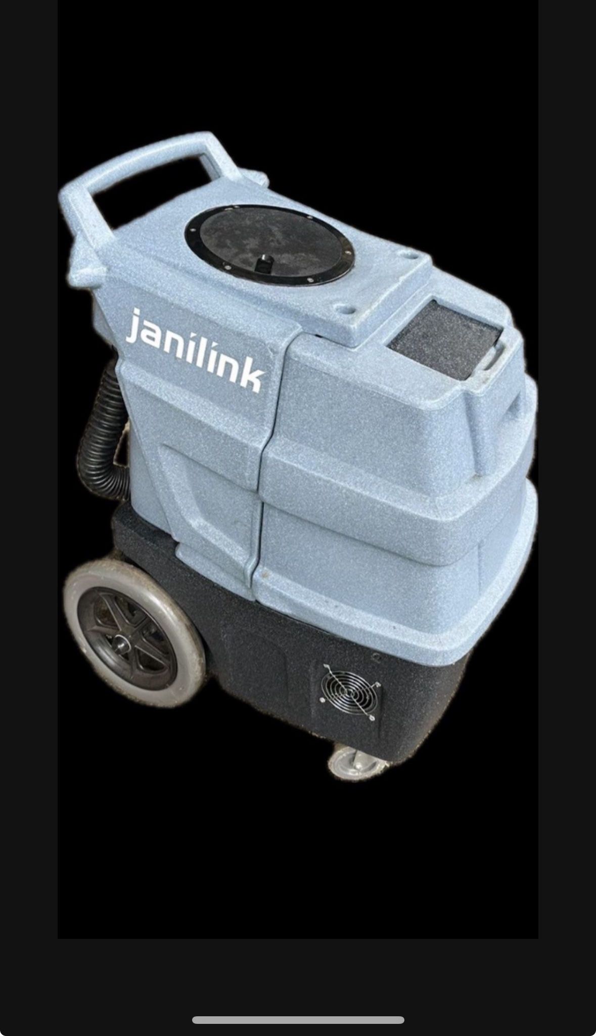 Janilink vacuum carpet Extractor 500psi w/ hose n two wands. 120 volts 34 amp 13 gal tank. 3 vacs 2 heat pumps.