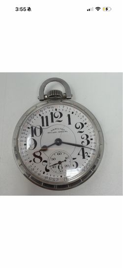 VINTAGE HAMILTON CO RAILWAY SPECIAL 17 JEWEL RAILROAD POCKET WATCH WORKS