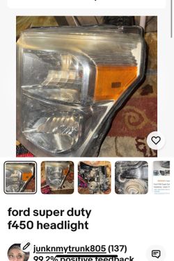 Ford Super Duty F450 Headlight Original 