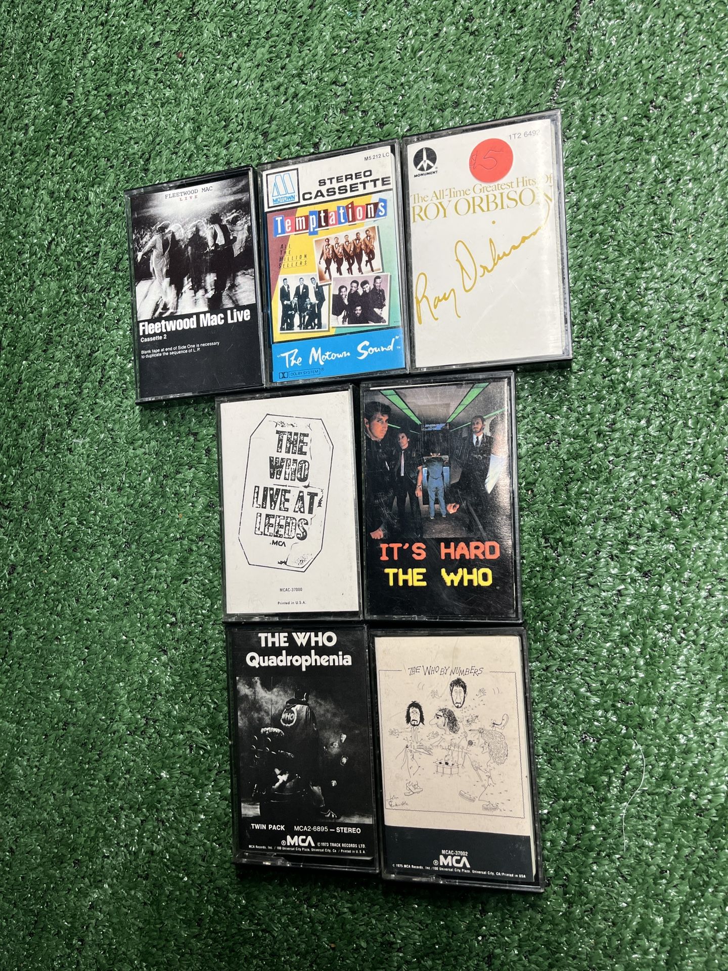 The Who Cassettes/ Roy Orbison/ Fleetwood Mac / The Temptations