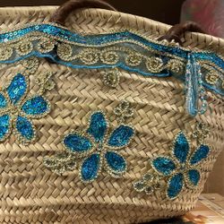 Straw Beach Bag