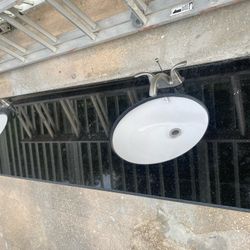 FREE - Bathroom vanity top with double sinks