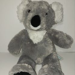 Build A Bear Workshop Gray & White Fluffy 16" Stuffed Koala Plush Animal Toy BAB