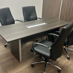 Conference Room Table With Chairs $400 OBO