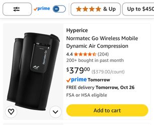 Hyperice Normatec Go Wireless Mobile Dynamic Air Compression Calf Muscles