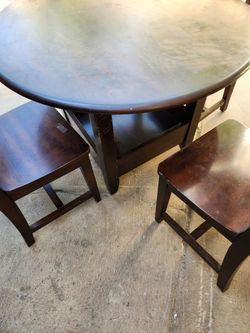 Kids Wood Table with 4 Chairs