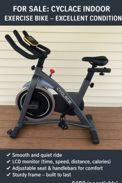 Cyclace Indoor Exercise Bike – Excellent Condition