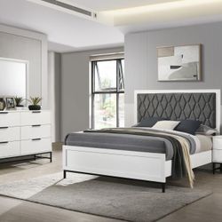 4-Piece Queen Size Bedroom Set. $53 Down Payment