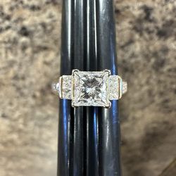 14k Lab Grown Diamond Ring 1.12 ct SIZE 5