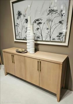 New Four-Door Ash Wood Sideboard or tv stand Cabinet