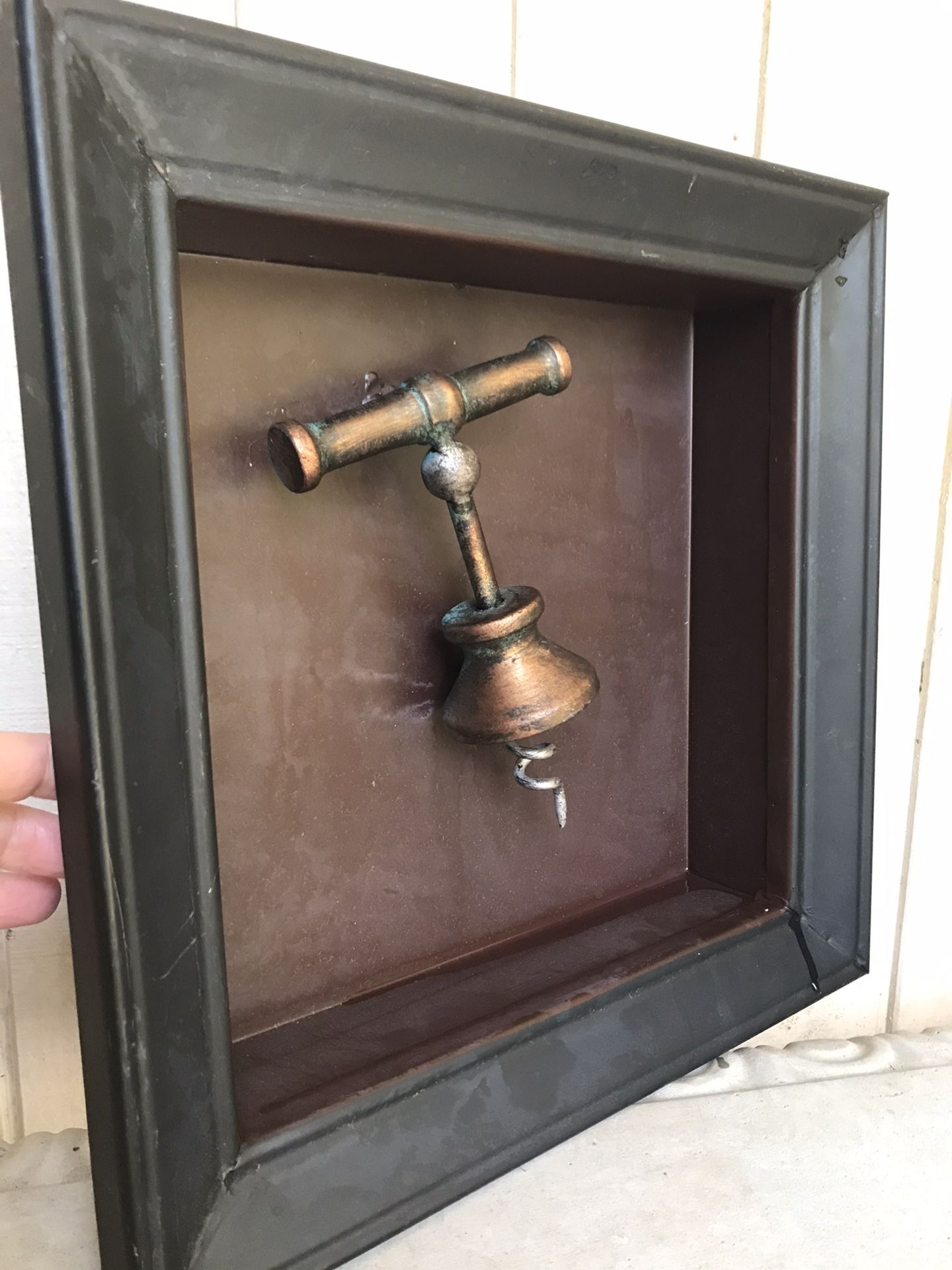 Unique Metal welded 3D art 12x12x3 inches