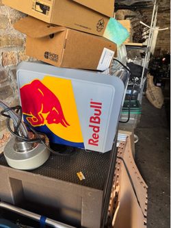 Authentic Red Bull Display Mini Fridge/Cooler – Works Great!