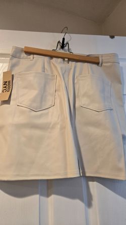 Madden NYC Faux Leather Mini Skirt