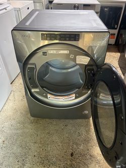 27 Inch Electric Dryer with 7.4 Cu. Ft. Capacity, Intuitive Controls, Advanced Moisture Sensing, 37 Dry Cycles, Steam Refresh Cycle, Sanitize Cycle, W