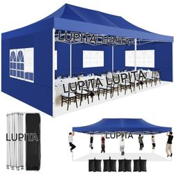 10x20 HEAVY DUTY Canopy Tent With Side Walls Gazebo Wedding Party Pop Up Tent Canopy- (FOR SALE) Carpa