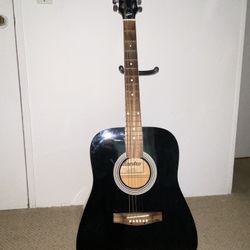 Black Maestro Acoustic Guitar 