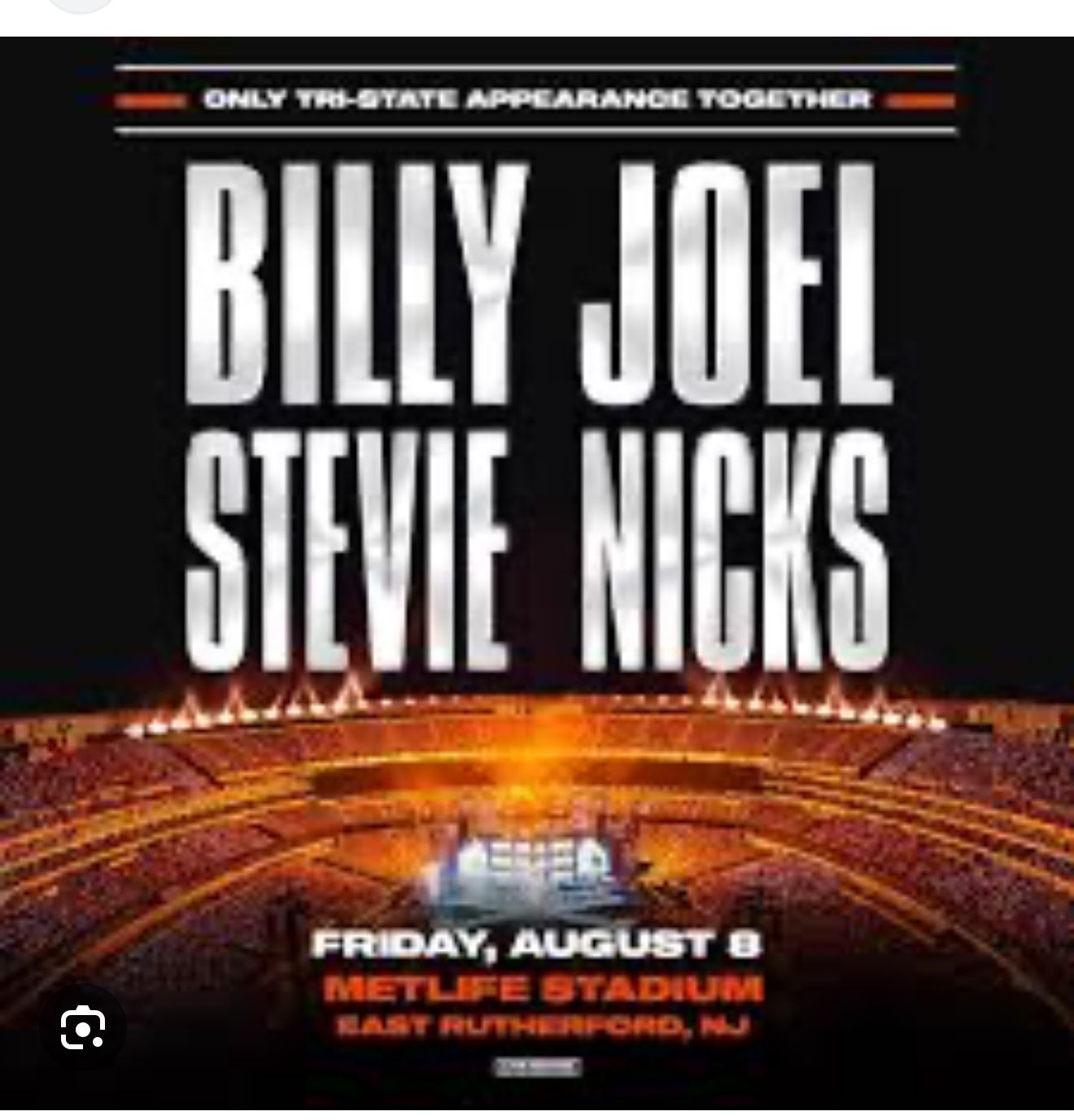 Billy Joel And Stevie Nicks Tickets Metlife August 8