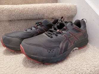 ASICS GEL-Venture 8 Extra Wide 2E Men’s Trail Running Shoes Black Red Size US8.5