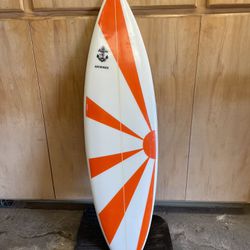 Anchored Surfboard