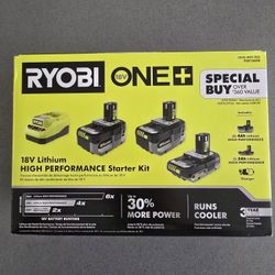 Ryobi One+ 4Ah High Performance Starter Kit