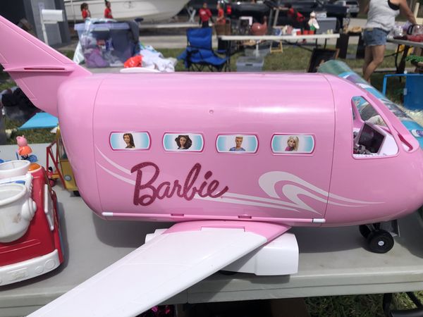 pink barbie airplane