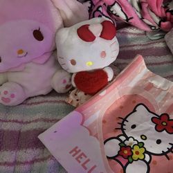 Hello Kitty Plushie Bundle With Bag