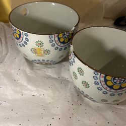 Rice noodle Bowls Japan Floral Design