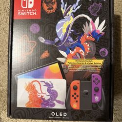 Nintendo Switch Console Scarlet And Violet Edition