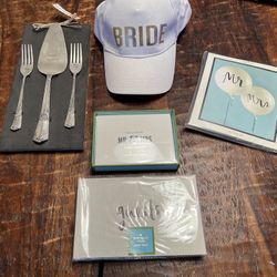 Kate Spade Bridal Set - Guestbook, Cards, Balloons 