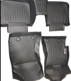 All Weather Floor Mats for 2015-2019 Subaru Legacy & Subaru Outback, 3D TPE Rubber Waterproof Front & 2nd Row Car Mats Full Set Liners Black (2015-201