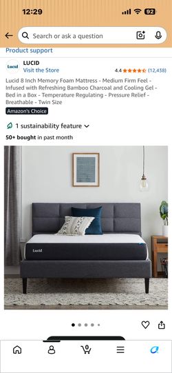 Twin mattress $50